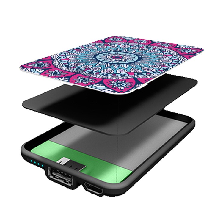 Cartoon Series Portable 10000mAh Power Bank for Samsung, iPhone, Huawei etc. - Mandala Pattern-7