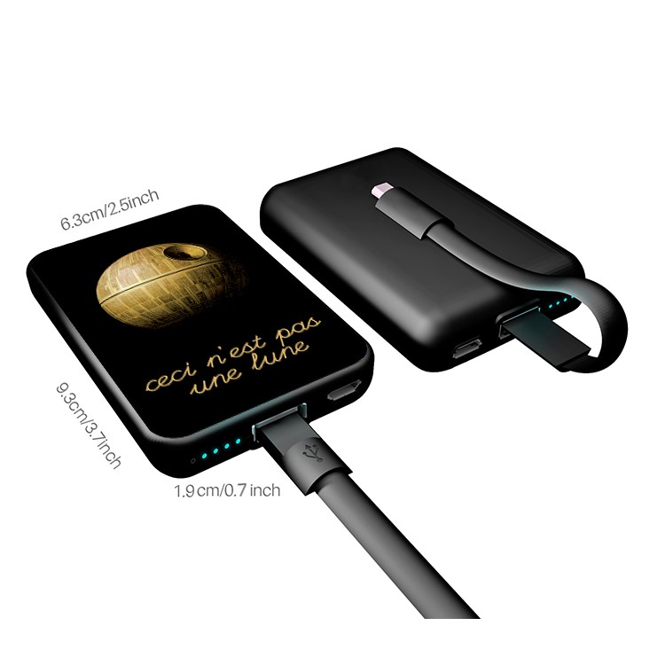 Tragbare Externe Externe Energienbank Der Karikaturreihe 10000mah Für Samsung, Iphone, Huawei Usw. - Todesstern-7