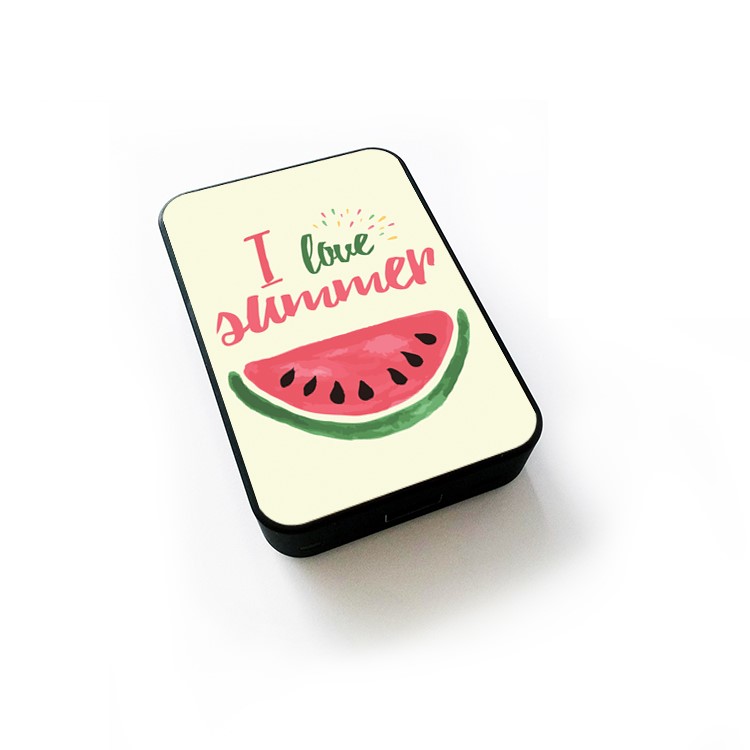 Cartoon Series Portable 10000mAh External Backup Charger for Samsung, iPhone, Huawei etc. - Watermelon and Words-14