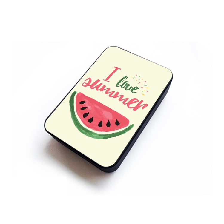 Cartoon Series Portable 10000mAh External Backup Charger for Samsung, iPhone, Huawei etc. - Watermelon and Words-5