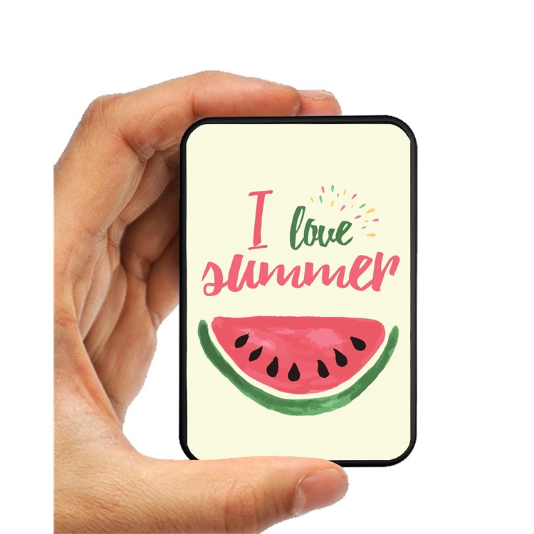 Cartoon Series Portable 10000mAh External Backup Charger for Samsung, iPhone, Huawei etc. - Watermelon and Words-9