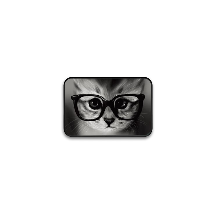 Cartoon Series Portable 10000mAh Power Bank Backup Battery Charger for Samsung, iPhone, Huawei etc. - Cat Wearing Glasses-8
