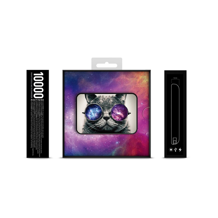 Cartoon Series Portable 10000mAh Power Bank for Samsung, iPhone, Huawei etc. - Cute Cat-10