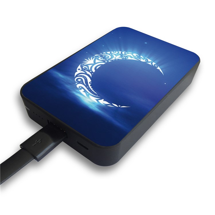 Cartoon Series 10000mAh 2.1A Portable Power Bank for Samsung, iPhone, Huawei etc. - Moon-4