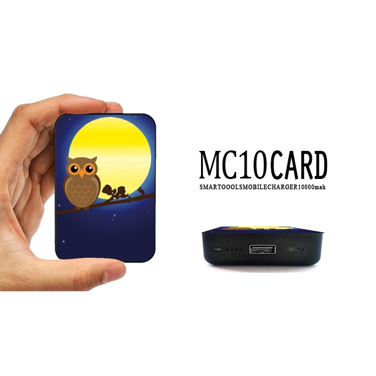 Cartoon Series Portable 10000mAh Power Bank for Samsung, iPhone, Huawei etc. - Owl on the Branch-13