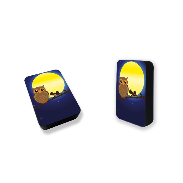 Cartoon Series Portable 10000mAh Power Bank for Samsung, iPhone, Huawei etc. - Owl on the Branch-15
