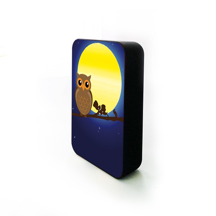 Cartoon Series Portable 10000mAh Power Bank for Samsung, iPhone, Huawei etc. - Owl on the Branch-3