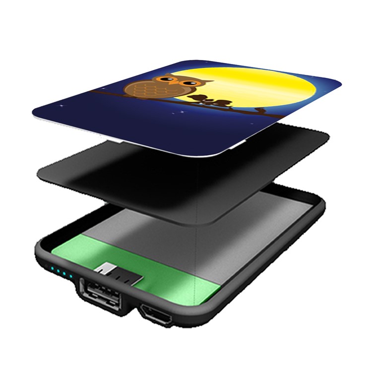 Cartoon Series Portable 10000mAh Power Bank for Samsung, iPhone, Huawei etc. - Owl on the Branch-6