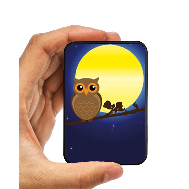 Cartoon Series Portable 10000mAh Power Bank for Samsung, iPhone, Huawei etc. - Owl on the Branch-9