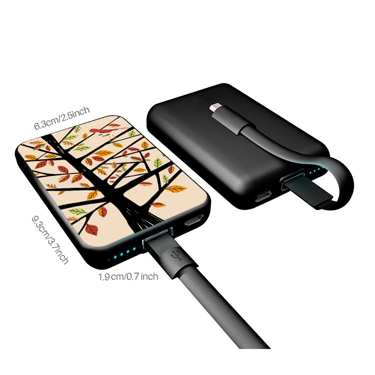 Cartoon Series Portable 10000mAh Universal Power Bank for Samsung, iPhone, Huawei etc. - Tree-7