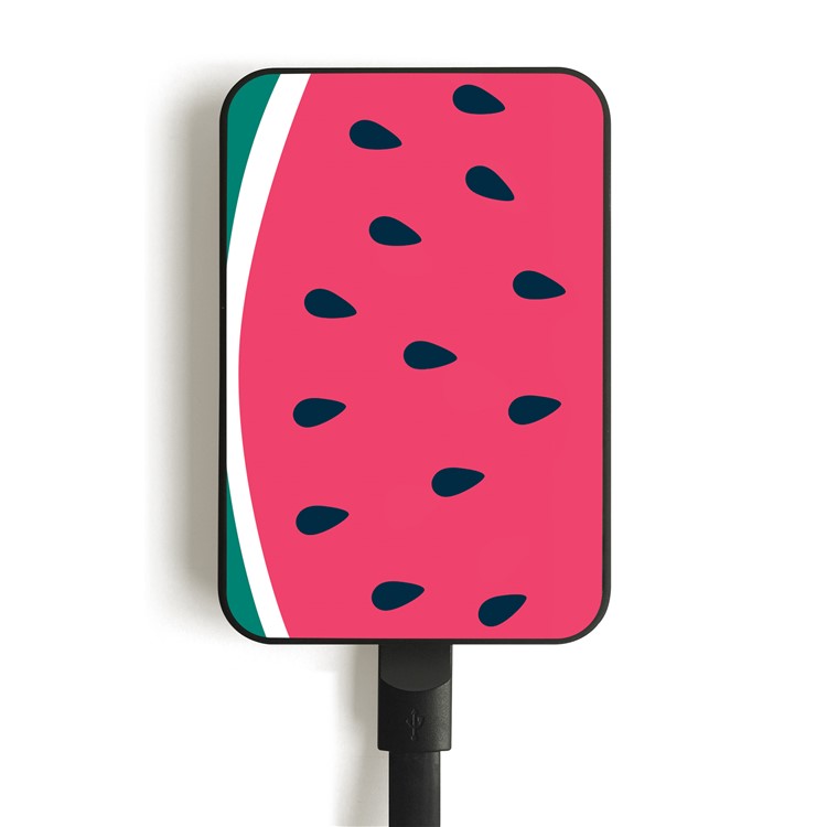 Cartoon Series Portable 10000mAh 2.1A Li-polymer Power Bank for Samsung, iPhone, Huawei etc. - Watermelon-1