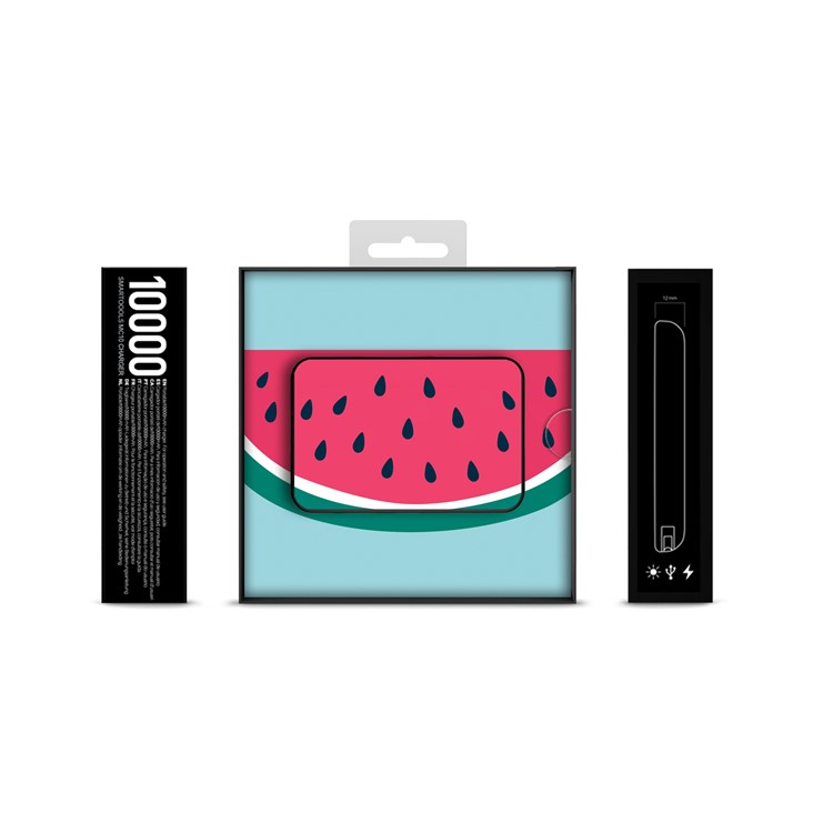 Cartoon Series Portable 10000mAh 2.1A Li-polymer Power Bank for Samsung, iPhone, Huawei etc. - Watermelon-10