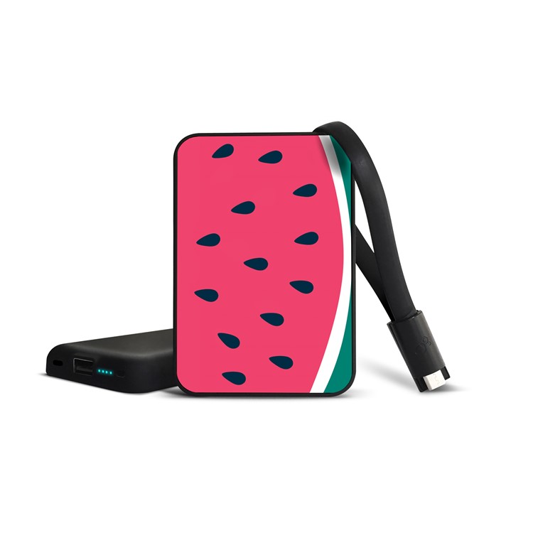 Cartoon Series Portable 10000mAh 2.1A Li-polymer Power Bank for Samsung, iPhone, Huawei etc. - Watermelon-2