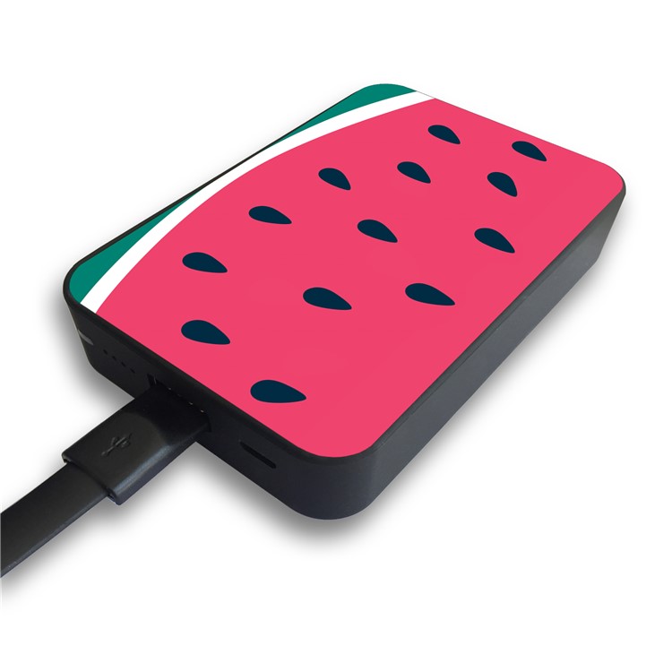 Cartoon Series Portable 10000mAh 2.1A Li-polymer Power Bank for Samsung, iPhone, Huawei etc. - Watermelon-4