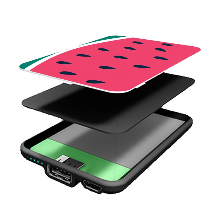 Cartoon Series Portable 10000mAh 2.1A Li-polymer Power Bank for Samsung, iPhone, Huawei etc. - Watermelon-6
