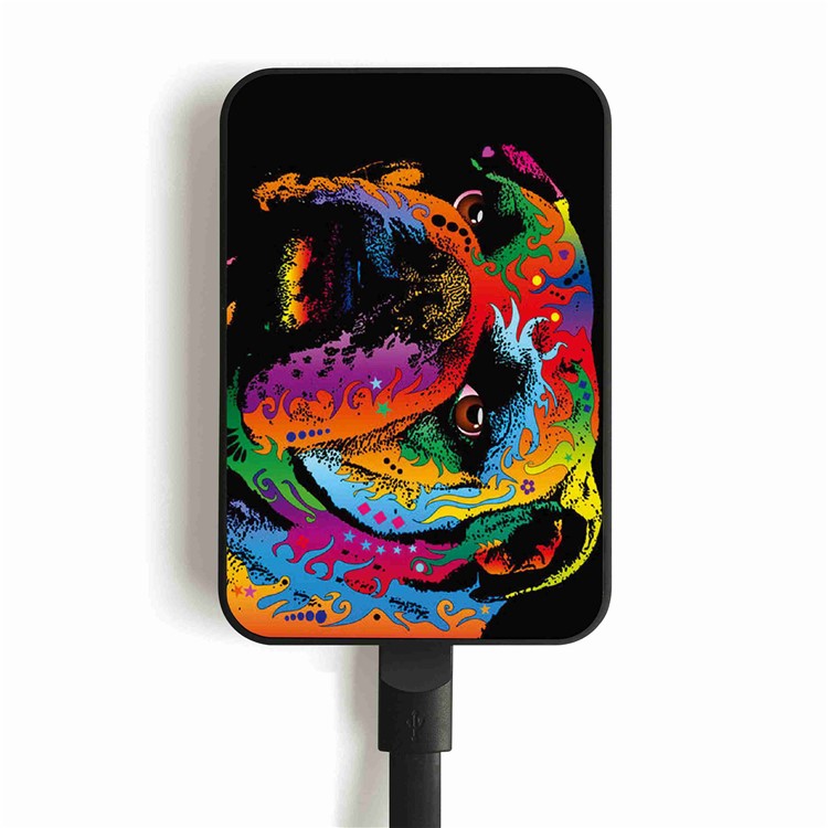 Cartoon Series 10000mAh Portable Travel Power Bank - Colorful Dog-8
