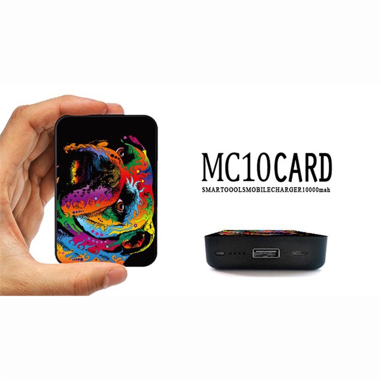 Cartoon Series 10000mAh Portable Travel Power Bank - Colorful Dog-9