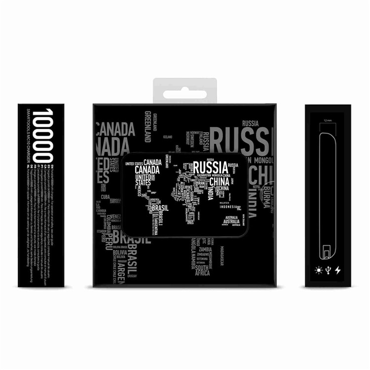 Cartoon Series 10000mAh Portable Travel Power Bank - White Letters-11