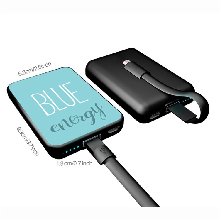 Cartoon Series 10000mAh Portable Travel Power Bank - Blue Energy-4