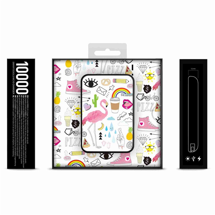 Cartoon Series 10000mAh Portable Travel Power Bank - Flamingo-11