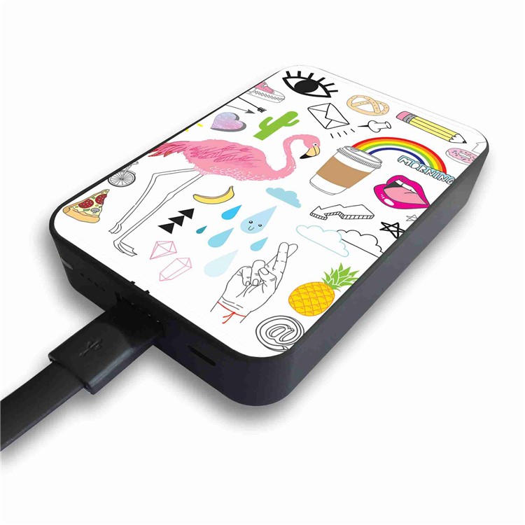 Cartoon Series 10000mAh Portable Travel Power Bank - Flamingo-5