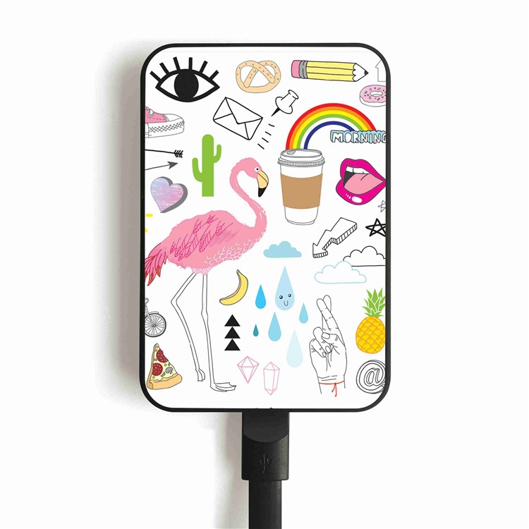 Cartoon Series 10000mAh Portable Travel Power Bank - Flamingo-8