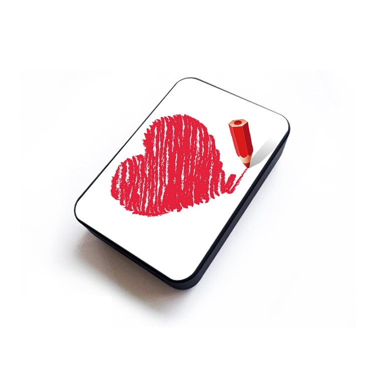 Cartoon Series 10000mAh Portable Travel Power Bank - Love Heart Drawing-6