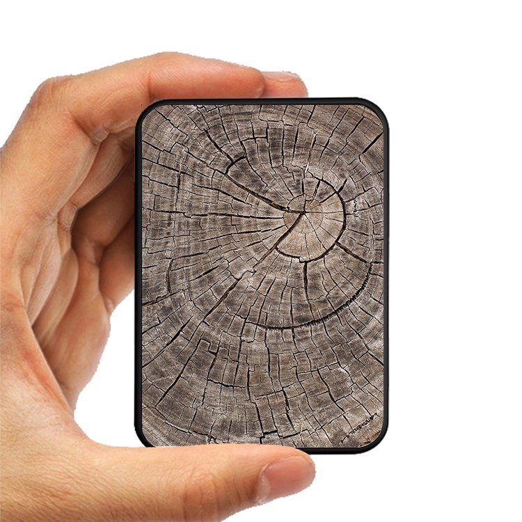Cartoon Series 10000mAh Portable Travel Power Bank - Wood Skin-3
