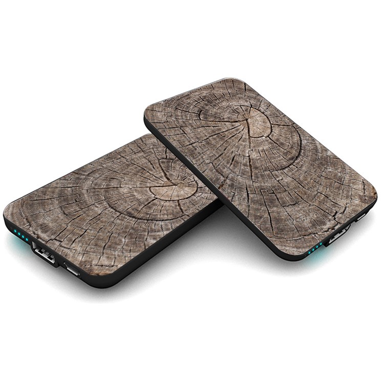 Cartoon Series 10000mAh Portable Travel Power Bank - Wood Skin-7