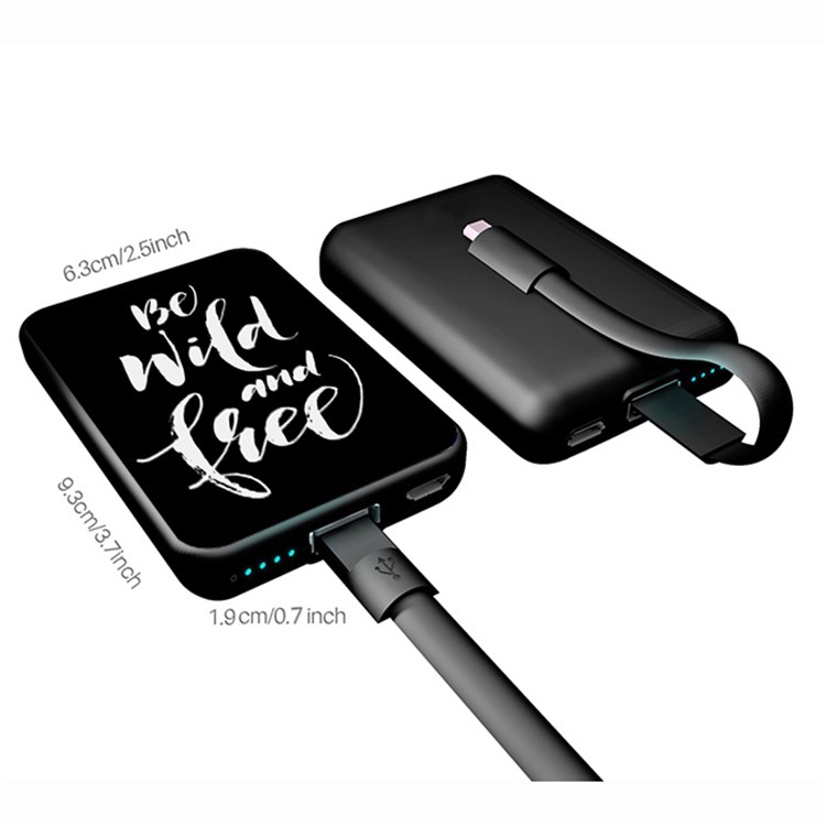 Cartoon Series 10000mAh Portable Travel Power Bank - Be Wild and Free-4