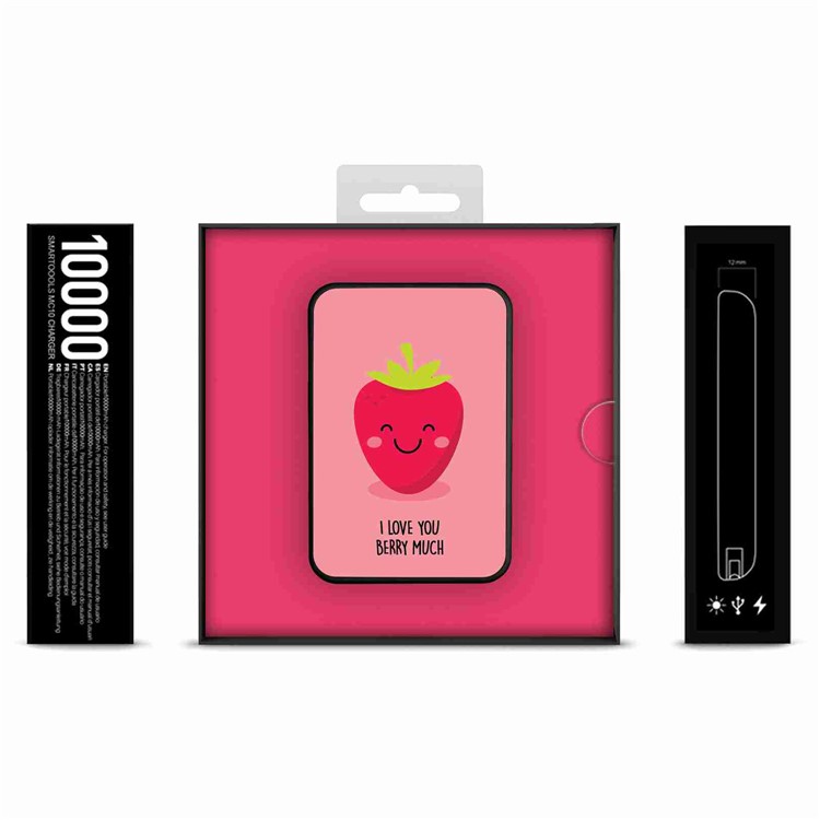 Cartoon Series 10000mAh Portable Travel Power Bank - Strawberry-11