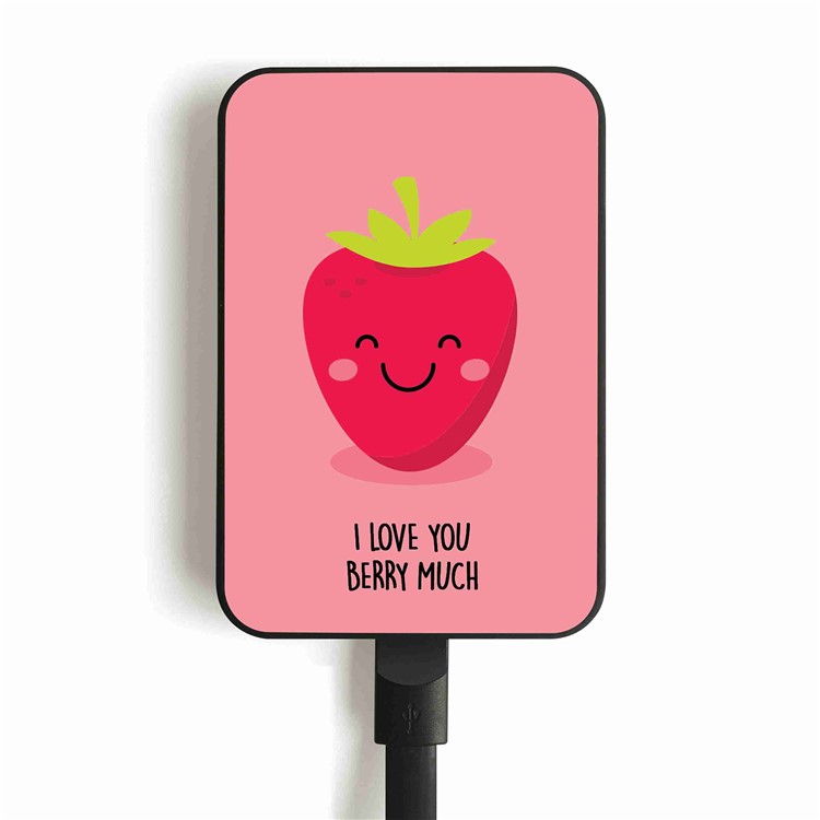 Cartoon Series 10000mAh Portable Travel Power Bank - Strawberry-8