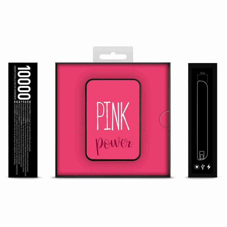 Cartoon Series 10000mAh Portable Travel Power Bank - PINK Power-11