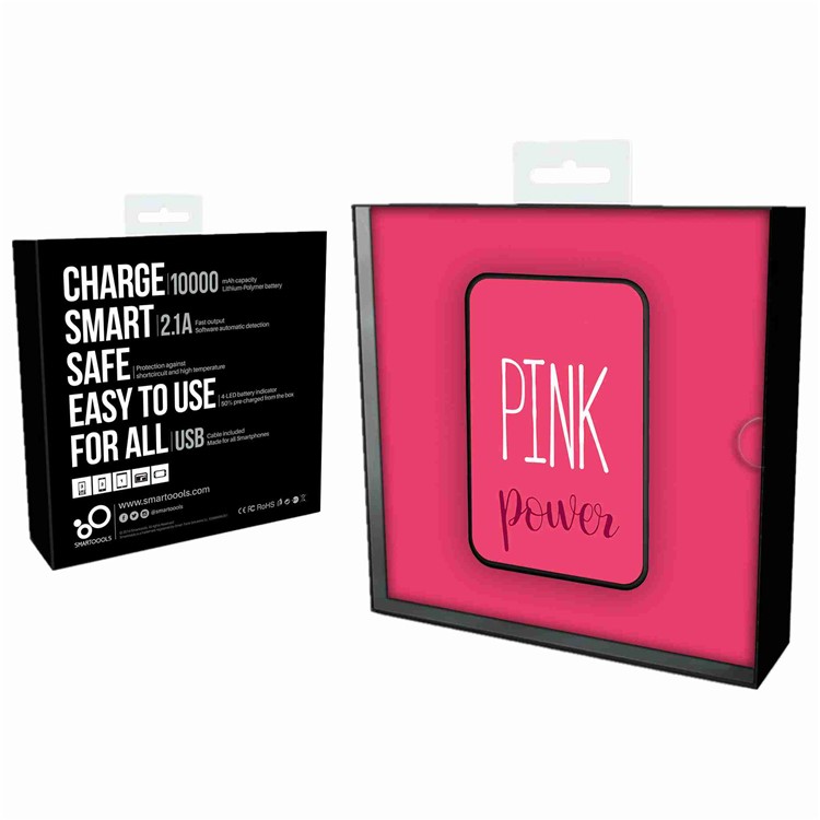 Cartoon Series 10000mAh Portable Travel Power Bank - PINK Power-12