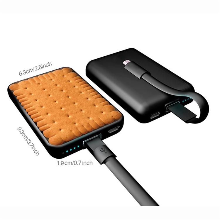 Cartoon Series 10000mAh Portable Travel Power Bank - Biscuit-4