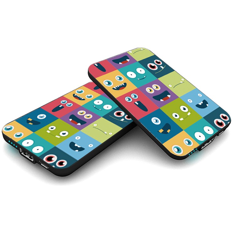 Cartoon Series 10000mAh Portable Travel Power Bank - Monsters-5