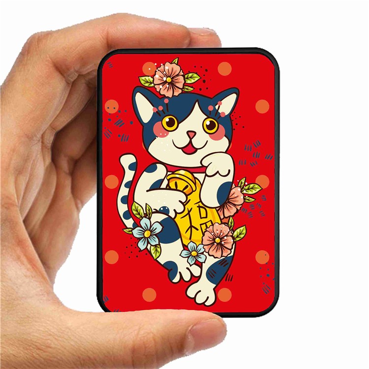 Cartoon Series 10000mAh Portable Travel Power Bank - Cat Smiling-2