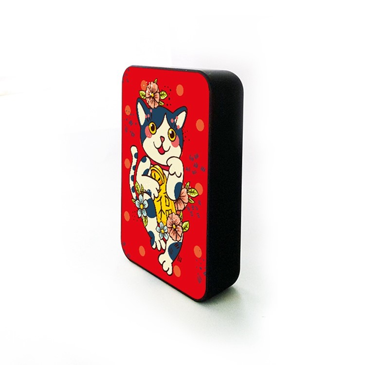 Cartoon Series 10000mAh Portable Travel Power Bank - Cat Smiling-3