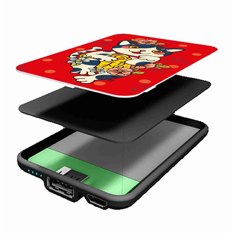 Cartoon Series 10000mAh Portable Travel Power Bank - Cat Smiling-7