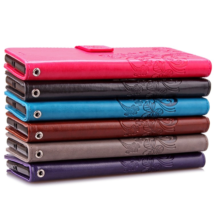 Imprint Lucky Clover Magnetic Wallet PU Leather Stand Cover for Huawei P9 Lite/G9 Lite - Black-16