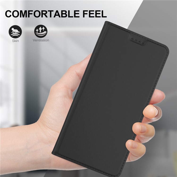 Flip Leather Card Holder Smart Phone Case for Huawei P Smart / Enjoy 7S - Black-3
