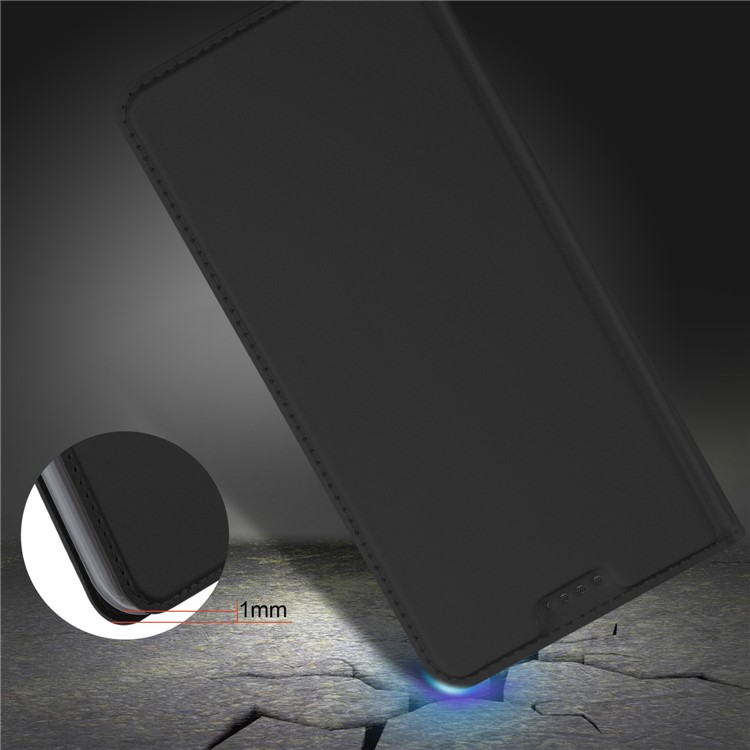 Flip Leather Card Holder Smart Phone Case for Huawei P Smart / Enjoy 7S - Black-6