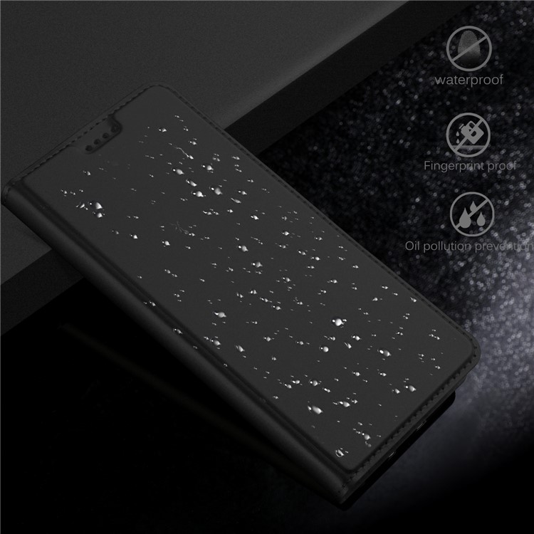 Flip Leather Card Holder Smart Phone Case for Huawei P Smart / Enjoy 7S - Black-7