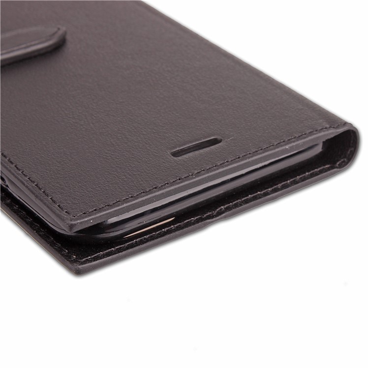 Business Style PU Leather Wallet Stand Case for Huawei P10 Lite - Black-12