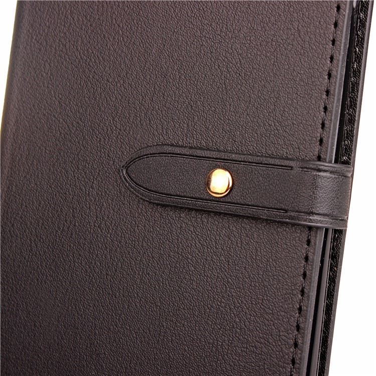Business Style PU Leather Wallet Stand Case for Huawei P10 Lite - Black-13