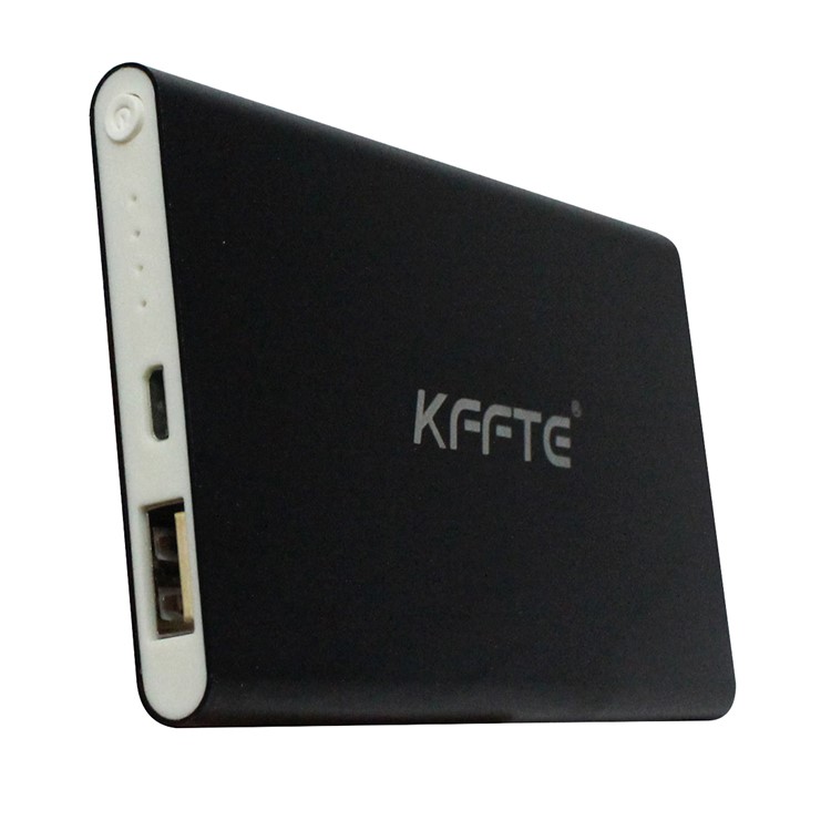 KFFTE 3500mAh Portable Li-polymer Power Bank Charger for iPhone iPad Samsung etc. - Black-4