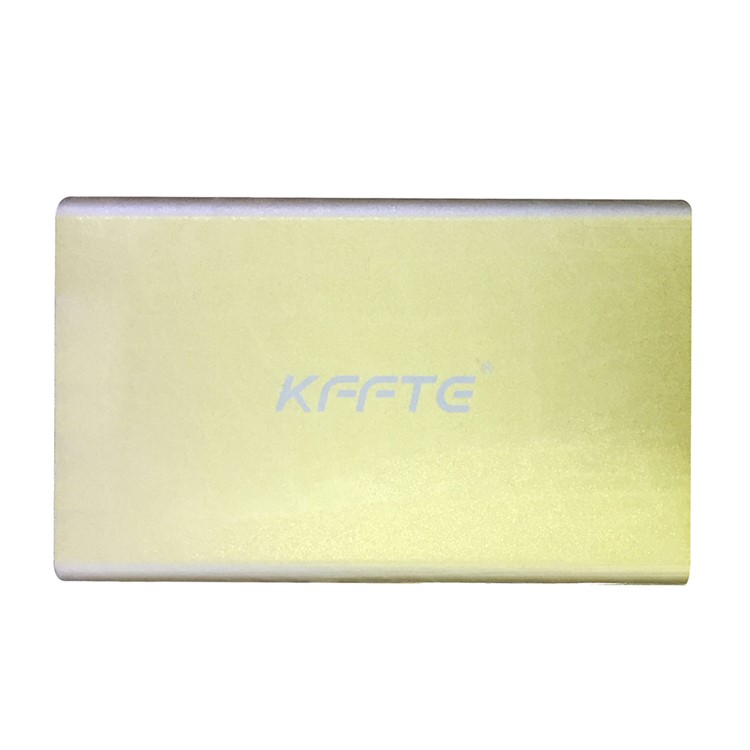 KFFTE 3500mAh Ultra-thin Li-polymer External Backup Battery Charger for iPhone iPad Samsung etc. - Gold-1