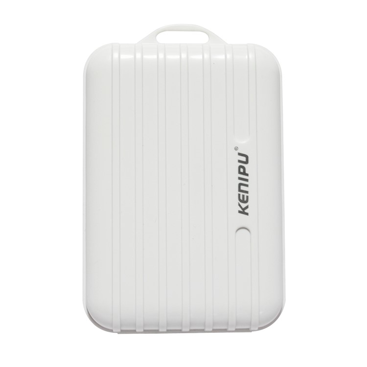 KFFTE 3500mAh Portable Travelling Case Li-polymer Power Bank Charger for iPhone iPad Samsung etc. - White-1