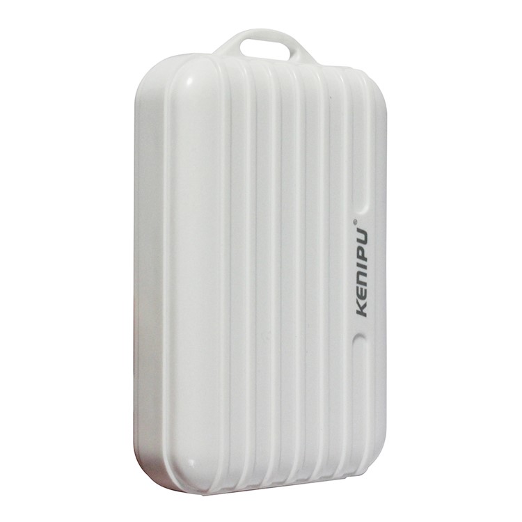 KFFTE 3500mAh Portable Travelling Case Li-polymer Power Bank Charger for iPhone iPad Samsung etc. - White-3