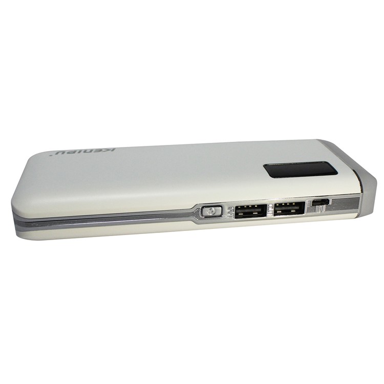 KENIPU 9000mAh External Dual USB Power Bank with LED Flashlight for iPhone iPad Samsung Huawei-2